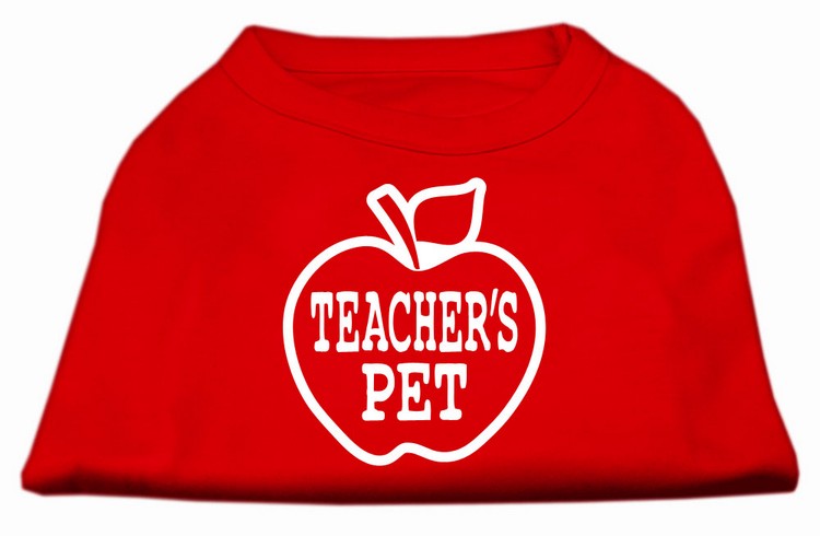 Teachers Pet Screen Print Shirt Red XXXL